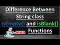 Difference Between String class isEmpty and isBlank functions Pradeep Nailwal