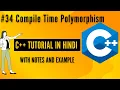 Compile Time Polymorphism C Programming For Beginners In Hindi