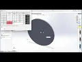 How to create variable pattern table tutorial in Solidworks