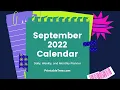 Free Printable Calendar September 2022 Template