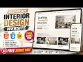 Interior Design Website Using HTML CSS JS Free Source Code