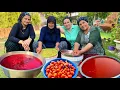 Download Lagu KÖY YAŞAMI ODUN ATEŞİNDE DOMATES SALÇA YAPIMI | GÜZEL KÖY HAYATI VLOG