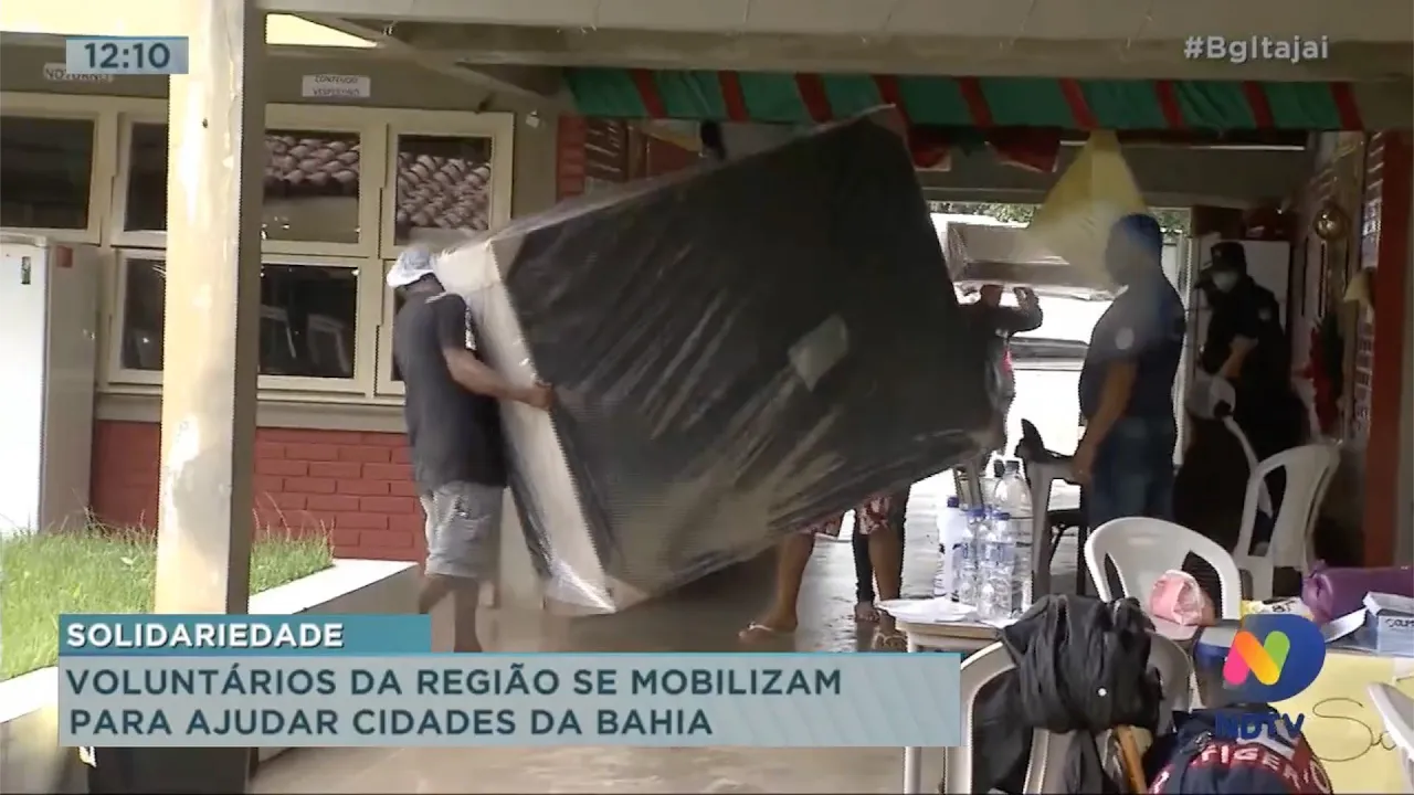 Voluntários da região se mobilizam para ajudar cidades na Bahia