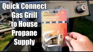 Quick Connect Our Propane Grill Weber to House Propane Supply 500 Gallon Tank