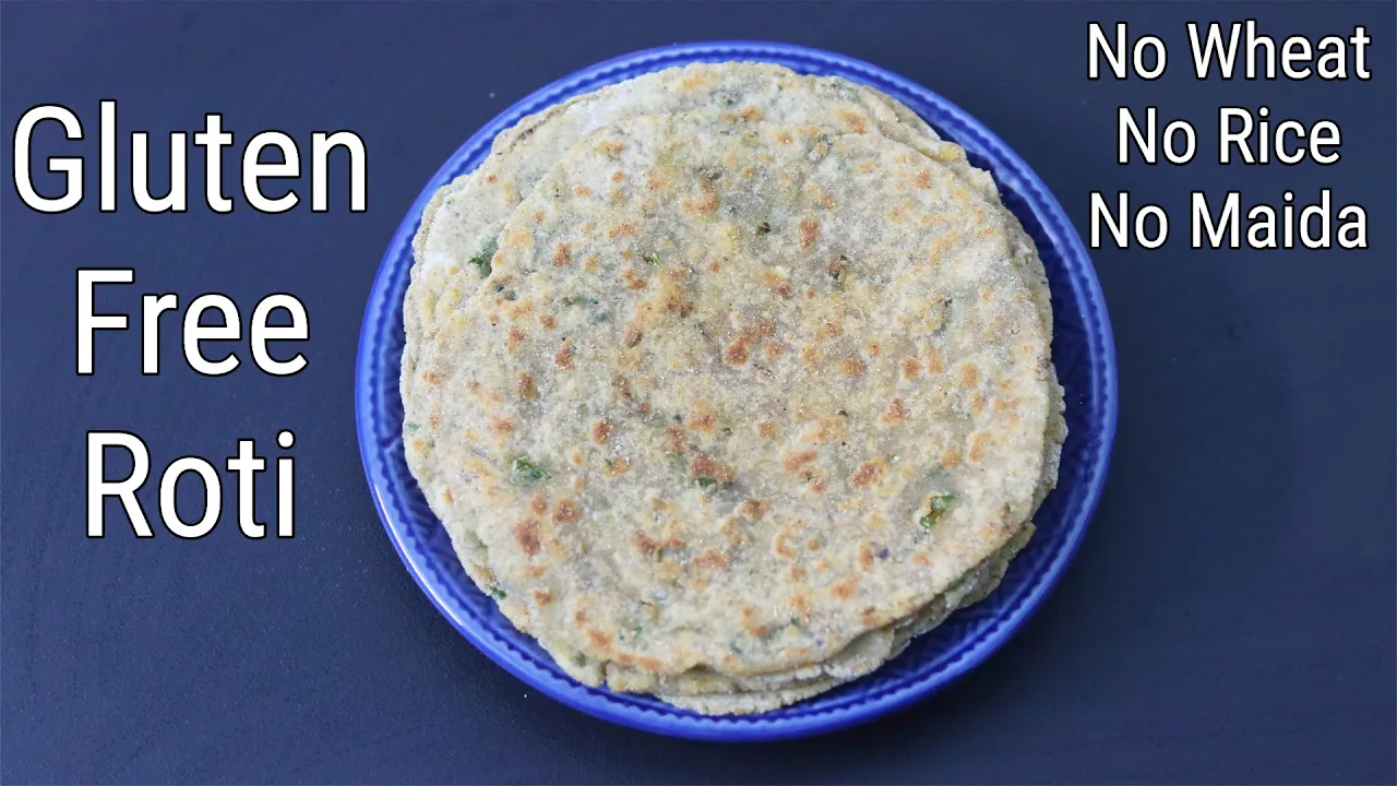 Gluten Free Roti - Tips To Make Soft & Thin Roti - Water Chestnut Flatbread - Singhara Atta Roti