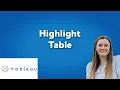Create a Highlight Table in Tableau What are highlight tables in tableau Tableau for Beginners