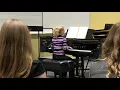 Bethany, age 9, Recital and Rehearsal, at Liberty University, Above All-Baloche, LeBlanc, arr. Smith