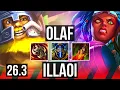 OLAF vs ILLAOI TOP Good KDA 3 EUW Master 26 3