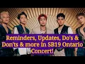 Download Lagu SB19, may Pa-Reminders \u0026 Updates for Ontario Concert! BAWAL at DI BAWAL na items \u0026 more!
