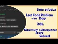 2542 Maximum Subsequence Score C Leetcode Daily Challenge