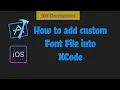 How to add a custom font into XCode