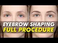 Eyebrow tinting for blondes Semi-permanent makeup at Eye Design New York Nadia Afanaseva