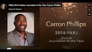 PABJ 2016 Online Journalist of the Year Carron Phillips