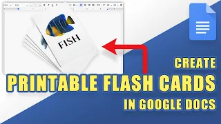 HOW-TO Create Custom 4x6 Printable FLASH CARDS in Google Docs