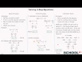 Solving 2 Step Equations 1 7 EE 4a