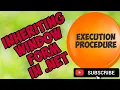 Inheriting Window Form in NET