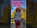 Download Lagu #shorts Fall Fashion Looks Sweater with #plussize Leather Skirt or Jeans? #plussizemodels