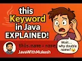 this Keyword in Java Explained JavaWithMukesh