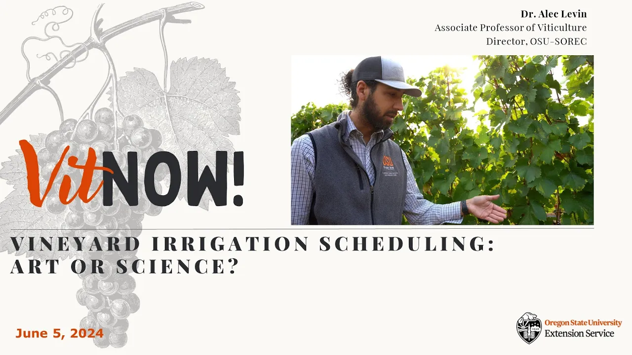 Vit Now! Vineyard Irrigation Management: Art or Science?