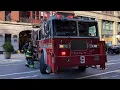 FDNY Engine 33 And Tower Ladder 9 Spare Responding 2nd Due