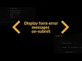 Display Form Error Messages On Submit Using Angular Reactive Forms