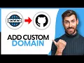 How To Add Custom Domain On GitHub Pages - Step By Step