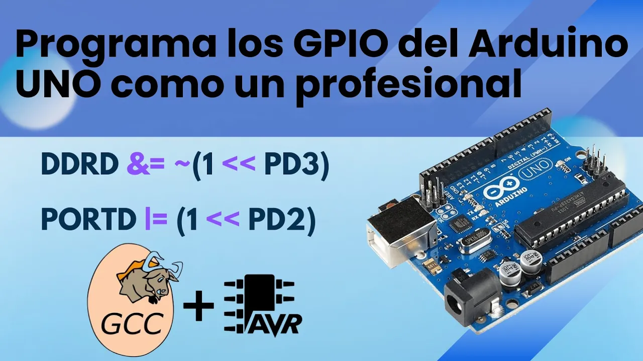 GPIO en Arduino UNO con lenguaje C: más rápido y eficiente