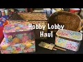 52 33 Hobby Lobby storage organization haul great storage ideas for prepping on a budget