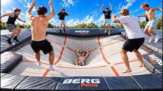 I Built The NEW Bounciest Trampoline In The World!