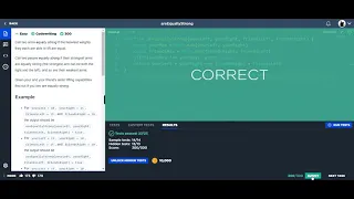 Are Equally Strong - Javascript