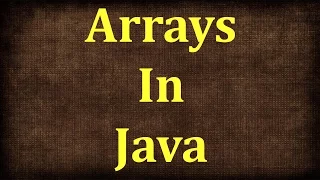 Java Tutorial 8 Arrays in Java JAVA9S com