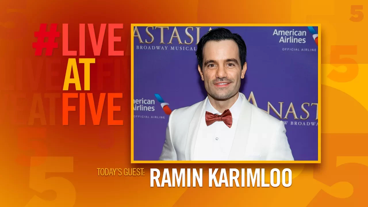 #LiveAtFive with Ramin Karimloo from ANASTASIA