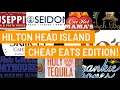 Hilton Head Island SC FOOD episode Happy Hours Early bird Serg Dining deals Budget dining HHI