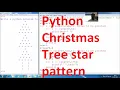 45 Python Christmas Tree Star pattern Python programing Tutorial for beginner to advance