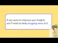 Learn the English Expression to plug away at something