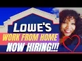 LOWES IS HIRING NOW Work From Home Job