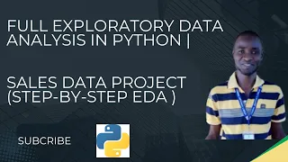 Full Exploratory Data Analysis EDA in Python Sales Data Project for Beginners