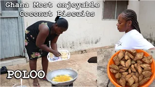 How To Make Ghana COCONUT BISCUITS POLOO Easy Step By Step Sunyani West Africa 