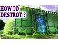 ARK HOW TO DESTROY TEK SHIELD GENERATOR TEK BASE Big Damage Test Tek Tier Ark Survival Evolved