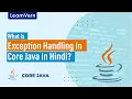 What Is Exception Handling In Core Java In Hindi LearnVern