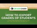 7 How to Export Grades of Students