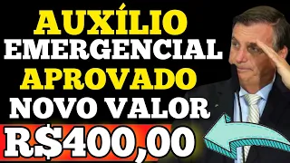 URGENTE! AUXÍLIO EMERGENCIAL PRORROGADO EM R$400,00!