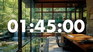 1-Hour 45 Minute Focus Timer Nature Sounds Boost Productivity Gentle Alarm at the End