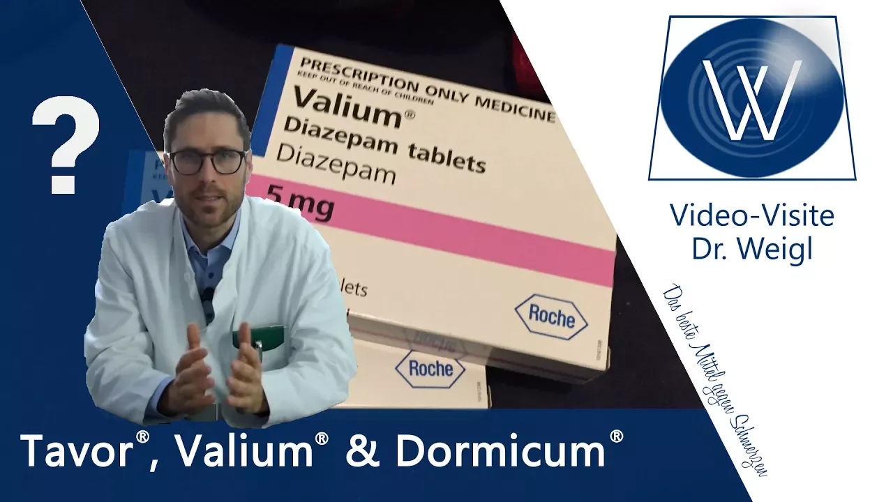 
          
          
          
            
            Droge oder Medikament? Im Check: Benzo Tavor (Lorazepam), Valium (Diazepam) & Dormicum (Midazolam)
          
        . 