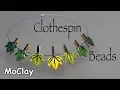 DIY mini wooden clothespins necklace - Super easy craft