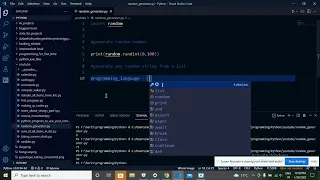 python program to generate random numbers and strings