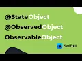 SwiftUI State Management StateObject vs ObservedObject with ObservableObject