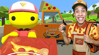 حياة ووبلي : قررت اسيب اليوتيوب و اروح اشتغل 😂🍕 | Wobbly Life !!