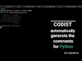 Docly - Generating comments for Python code