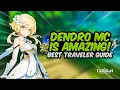 AMAZING DENDRO SUPPORT Complete Dendro Traveler Guide - Best Build Showcase Genshin Impact